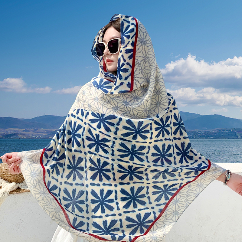 Pashmina Wrap Large - Korean Style Fashion Printed Pashmina Shawl,