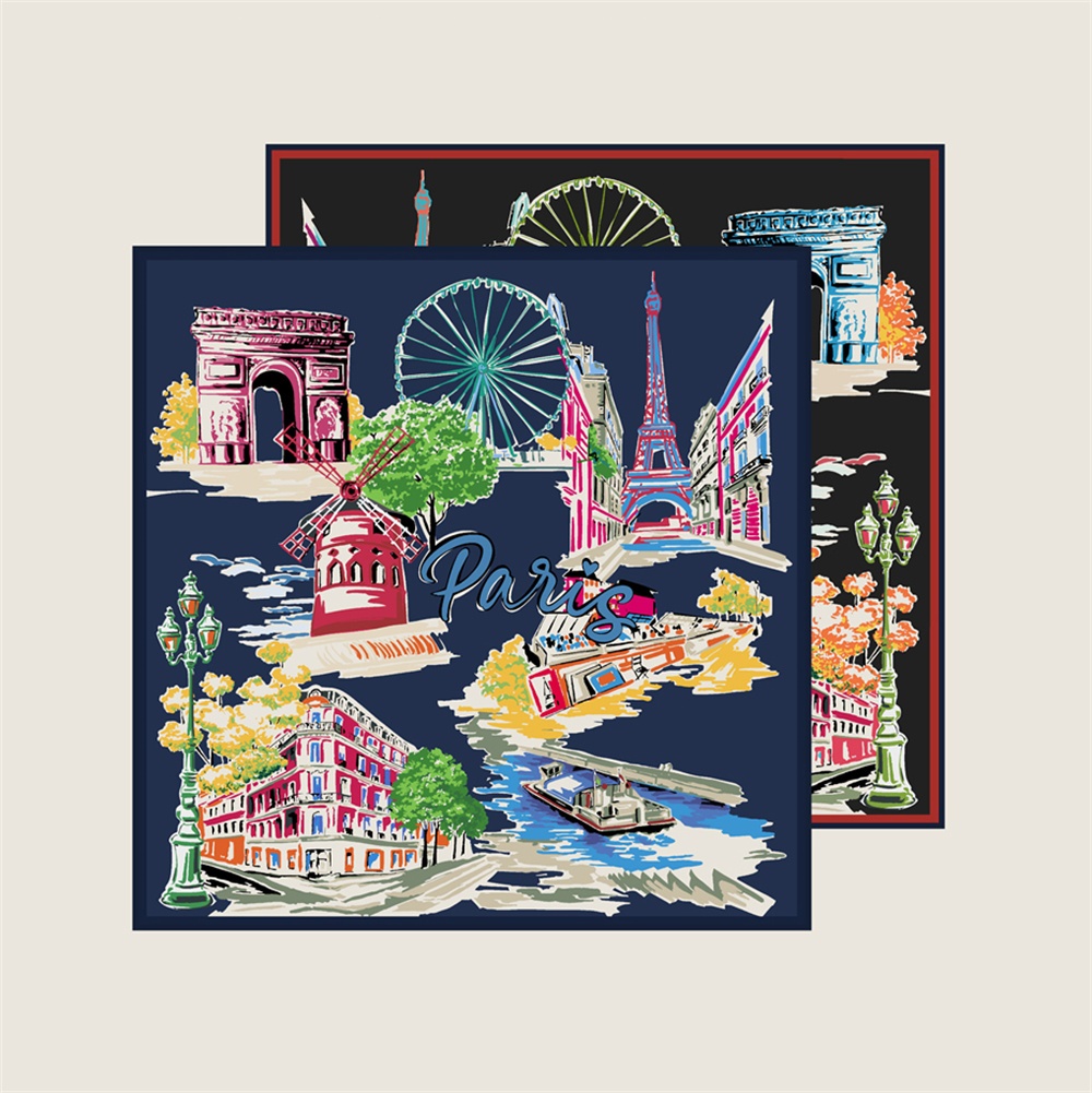 90CMTwill Silk Scarf Women Dou - đánh giá và giá Scarf Silk Square