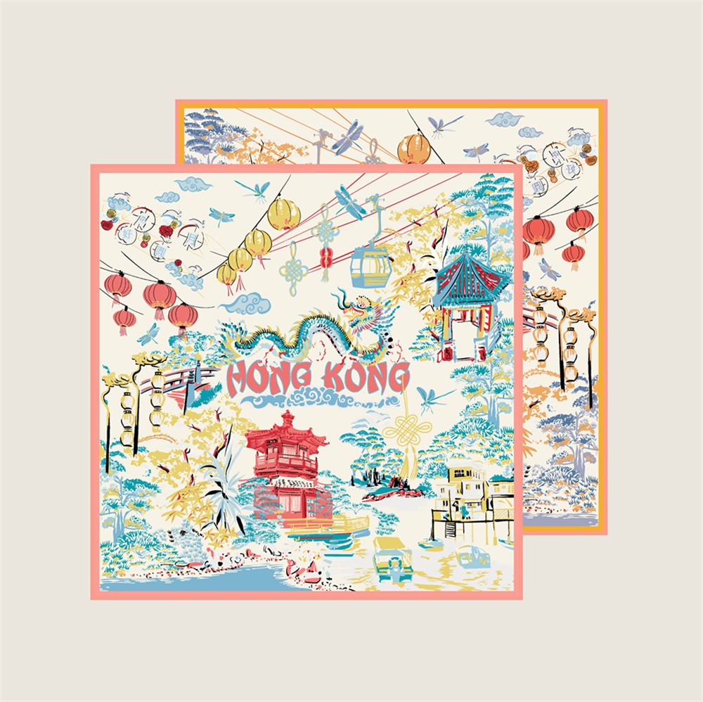 90CMTwill Silk Scarf Women Dou - đánh giá và giá Scarf Silk Square