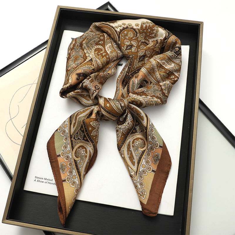 Bohemian Style Print Luxury Br - đánh giá và giá Scarf Silk Square