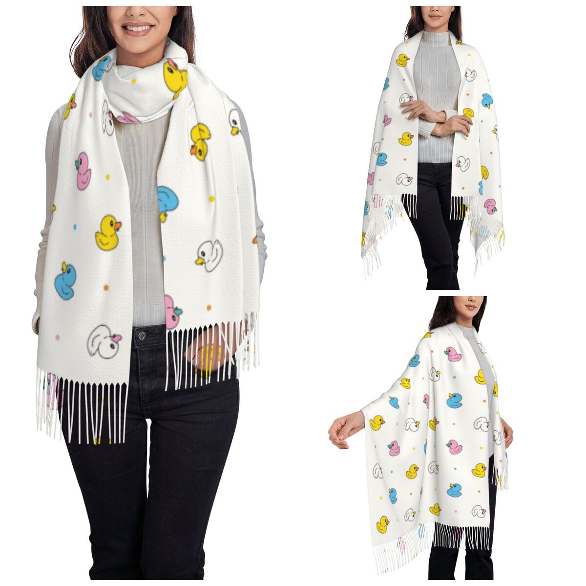 Women's Scarf with Tassel Cute - đánh giá và giá Pashmina Wrap Large