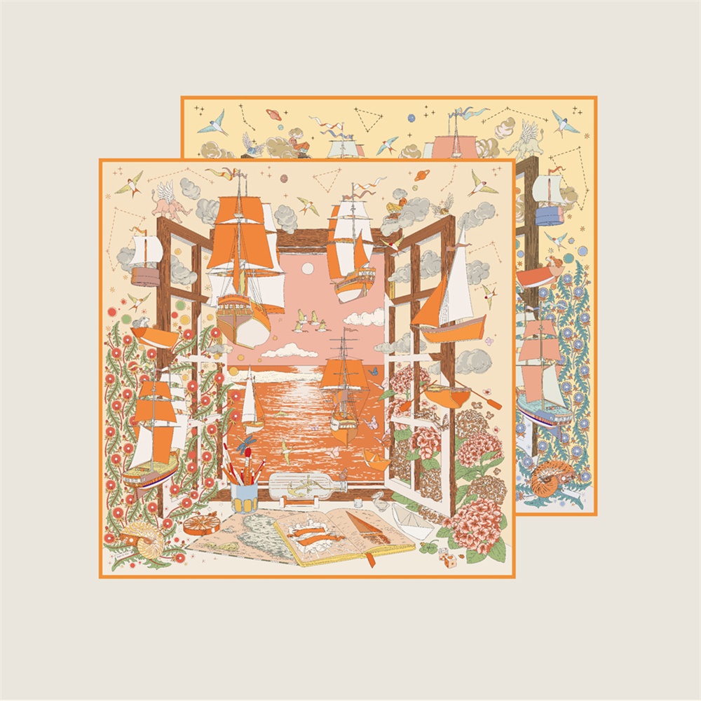 90CM Brand Silk Scarves Wraps  - đánh giá và giá Scarf Silk Square