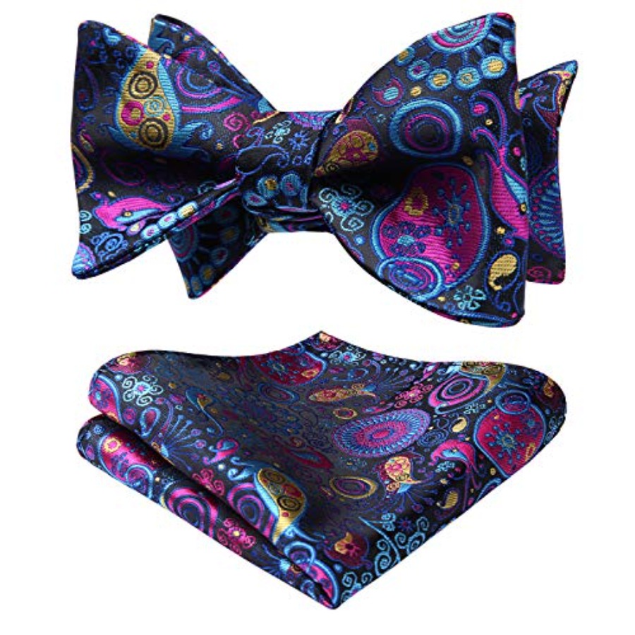 Bow Ties for Men Floral Bowtie - đánh giá và giá Pocket Square Set