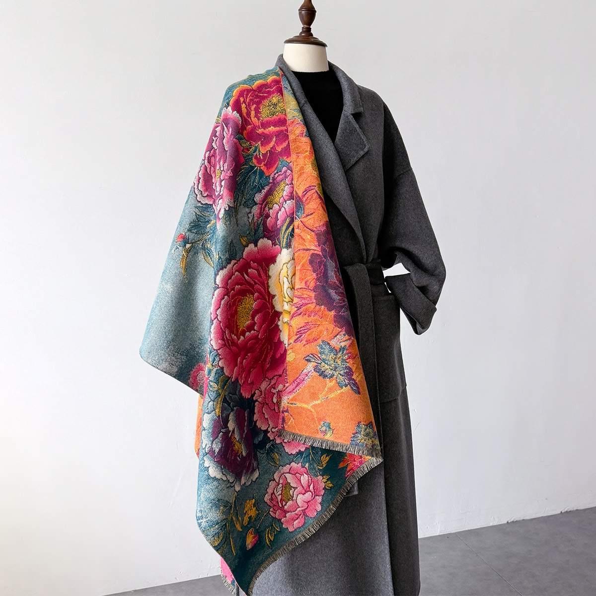 Warm Cashmere Scarf Women Shaw - đánh giá và giá Woven Scarf Blanket