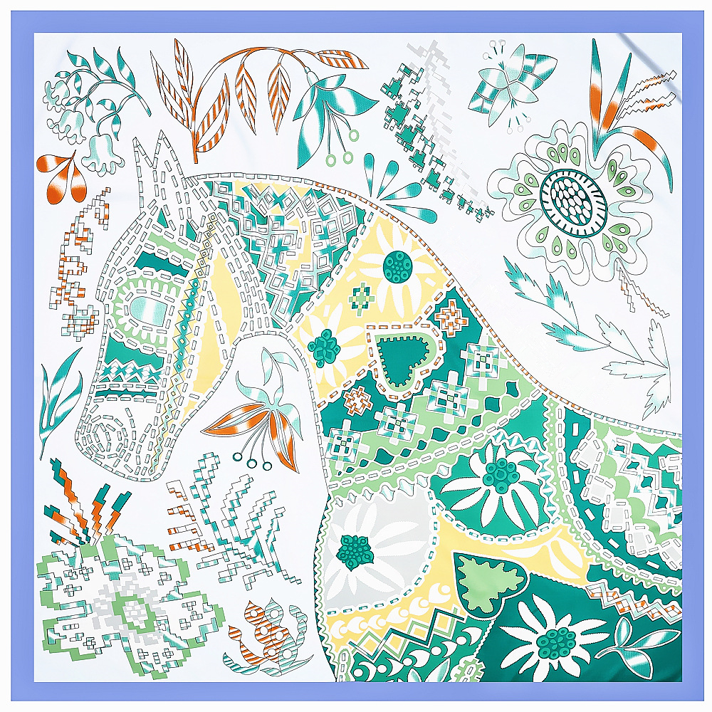 130cm Brand Women Scarves Desi - đánh giá và giá Scarf Silk Square