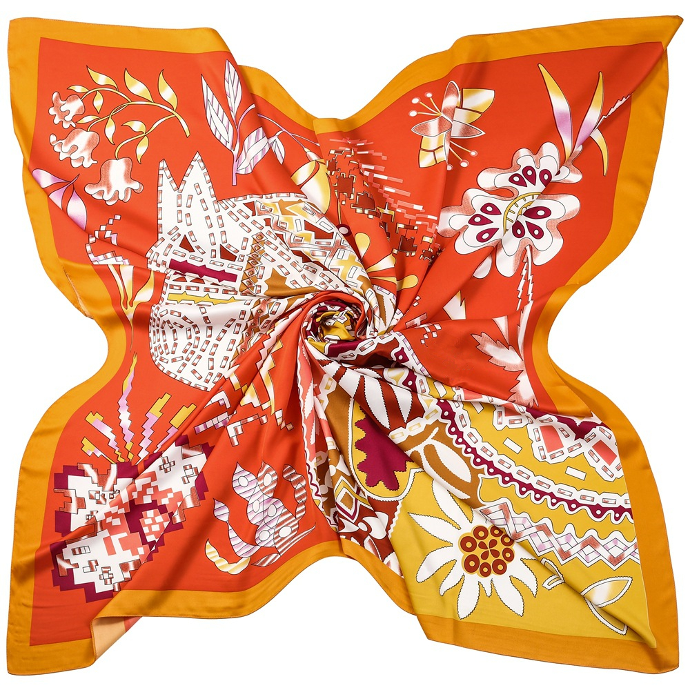 130cm Brand Women Scarves Desi - đánh giá và giá Scarf Silk Square