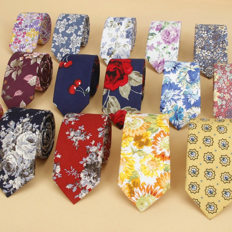 Brand New Floral Tie for Men's - đánh giá và giá Skinny Tie Men