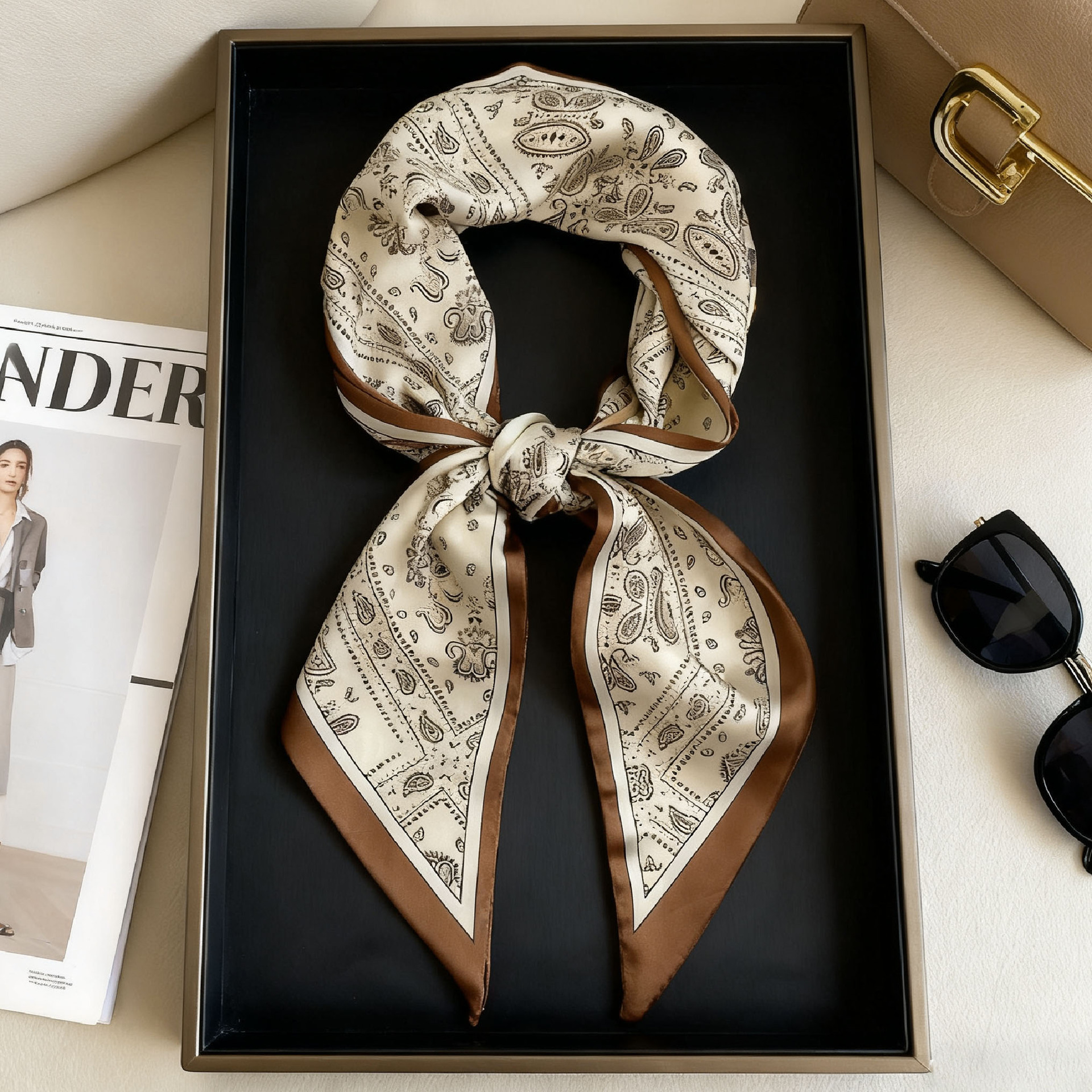 Luxury Long Neckerchief Skinny - đánh giá và giá Ascot Neck Scarf