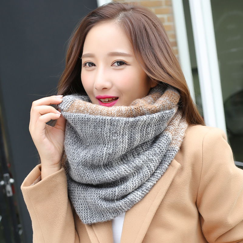 Rainbow Knitted Infinity Scarv - đánh giá và giá Infinity Scarf Knit