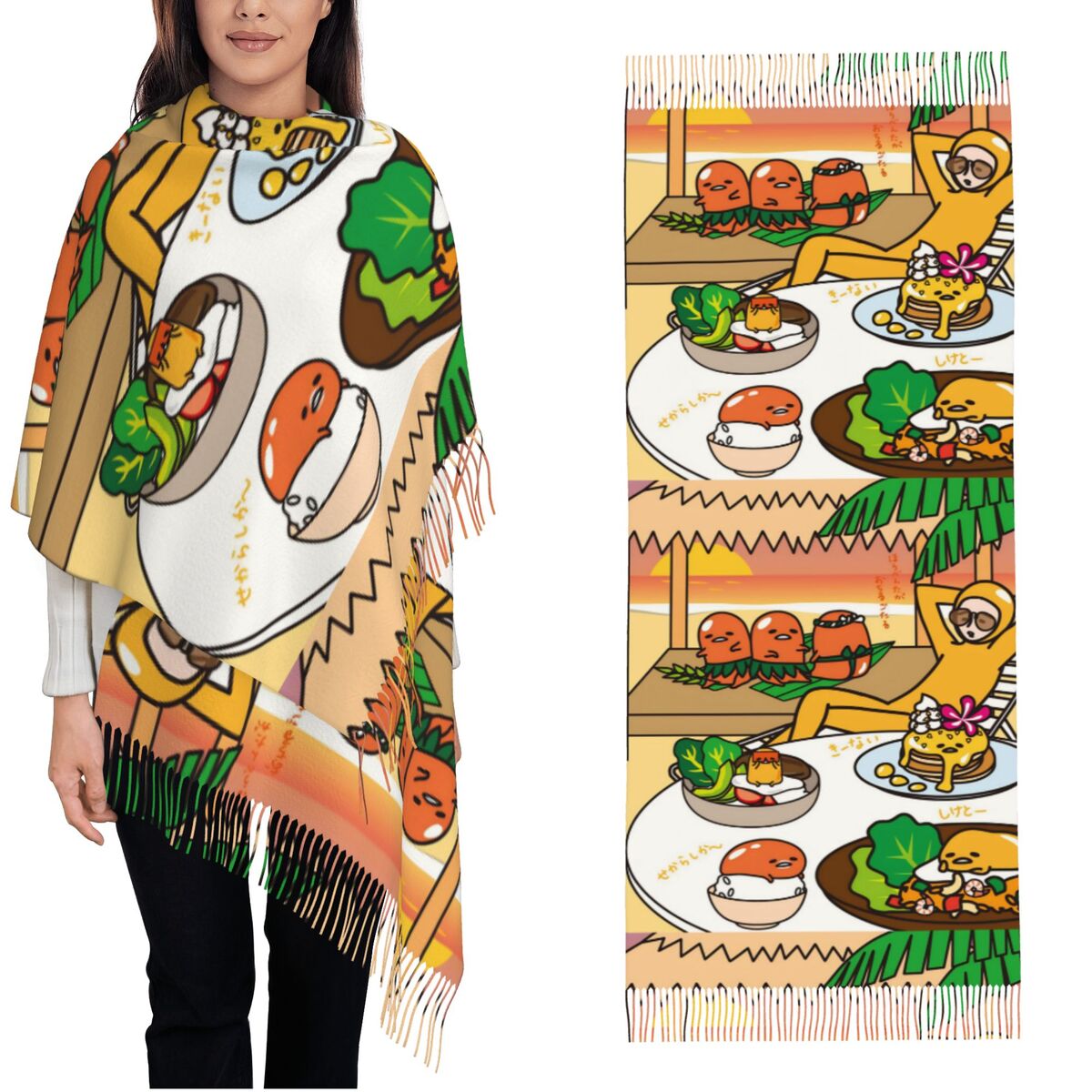Women's Scarf with Tassel Gude - đánh giá và giá Pashmina Wrap Large