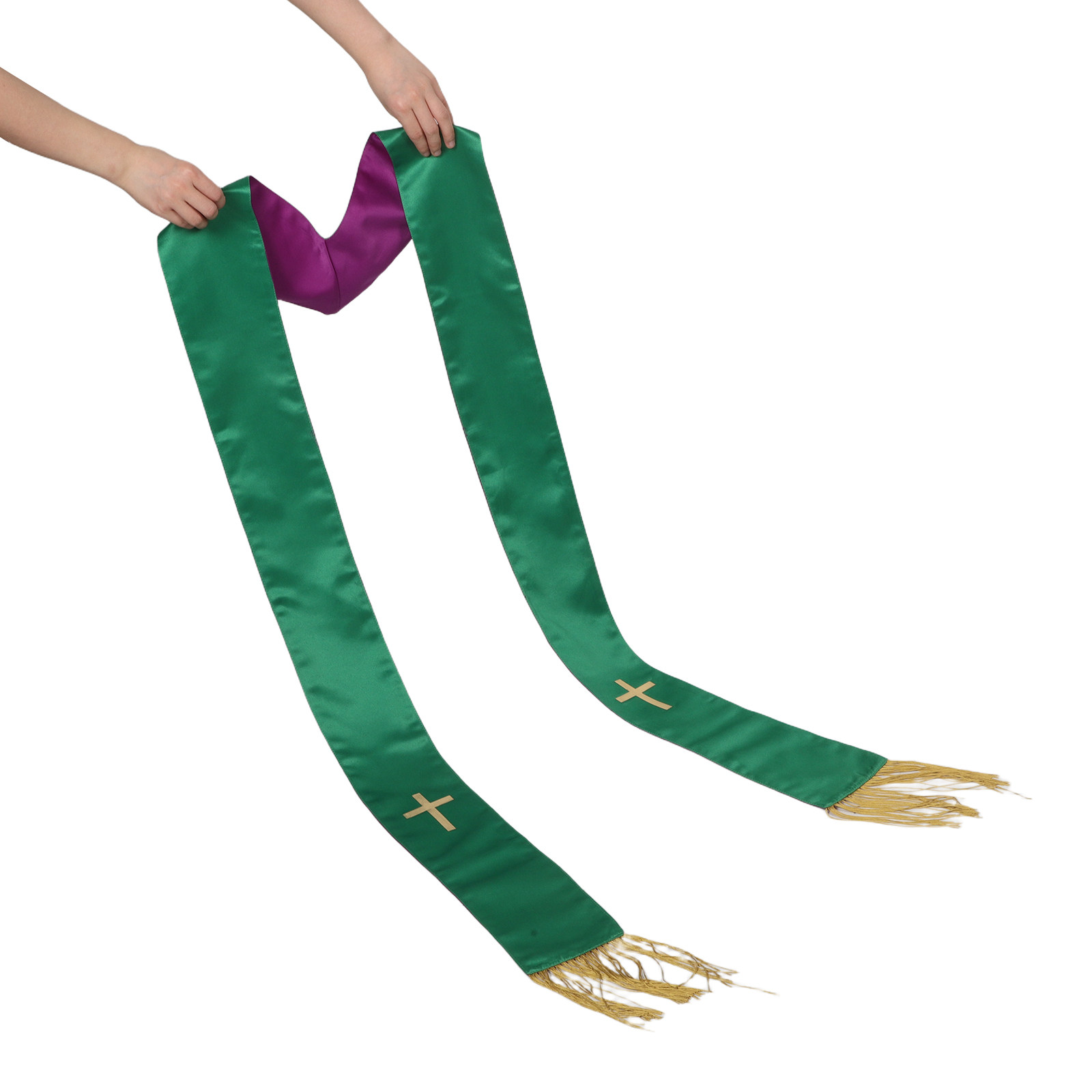 Reversible Embroidered Pastor  - đánh giá và giá Stole Wedding Shawl