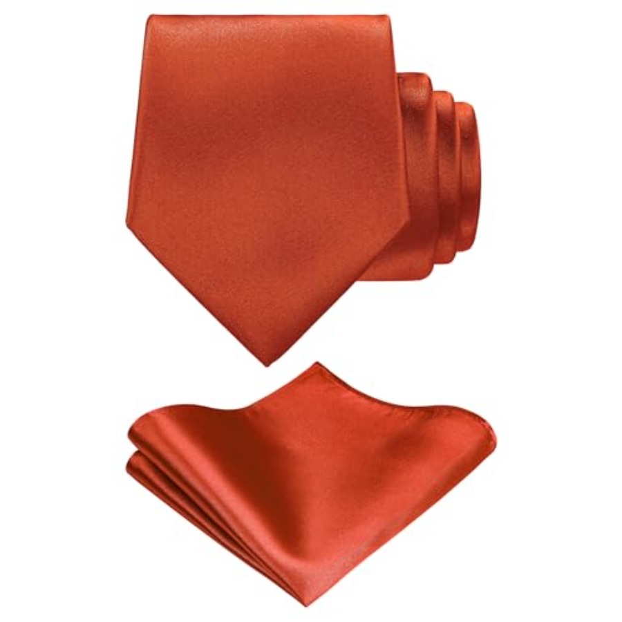 Solid Satin Woven dyed Color F - đánh giá và giá Pocket Square Set