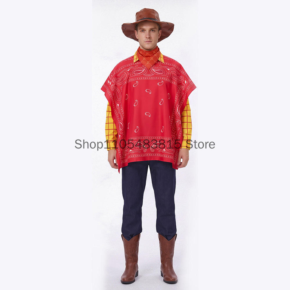Men's Woody Cosplay costume To - đánh giá và giá Ascot Neck Scarf