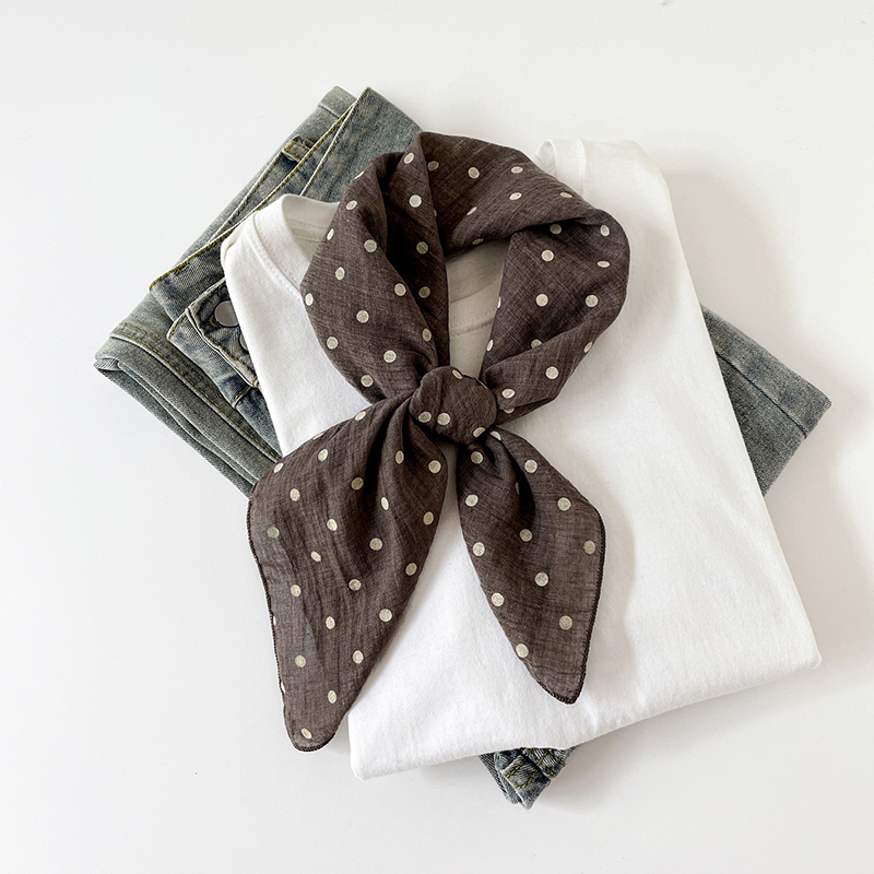 New Solid Color Cotton Linen F - đánh giá và giá Ascot Neck Scarf
