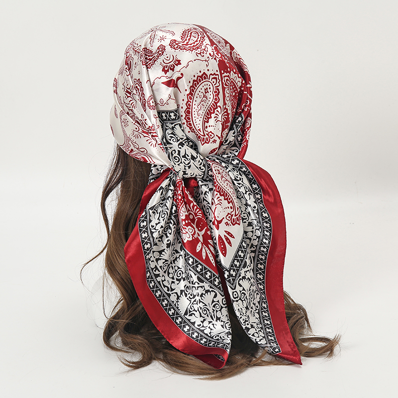 Satin Square Scarf Women Musli - đánh giá và giá Scarf Silk Square