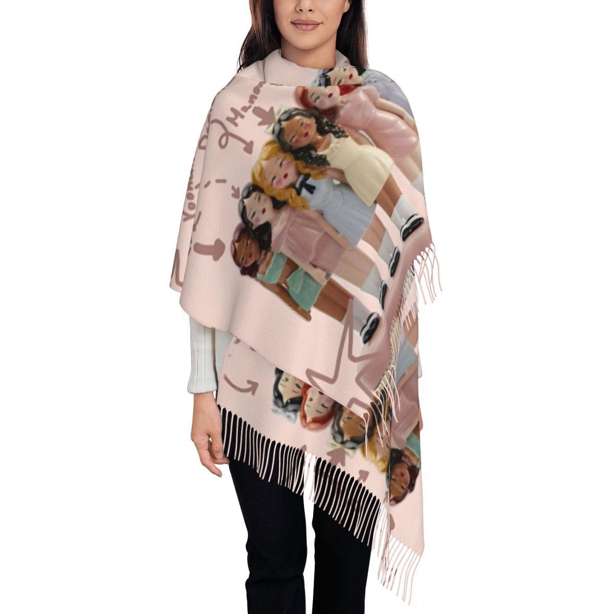 Katseye Kpop Idol Shawl Wrap W - đánh giá và giá Pashmina Wrap Large