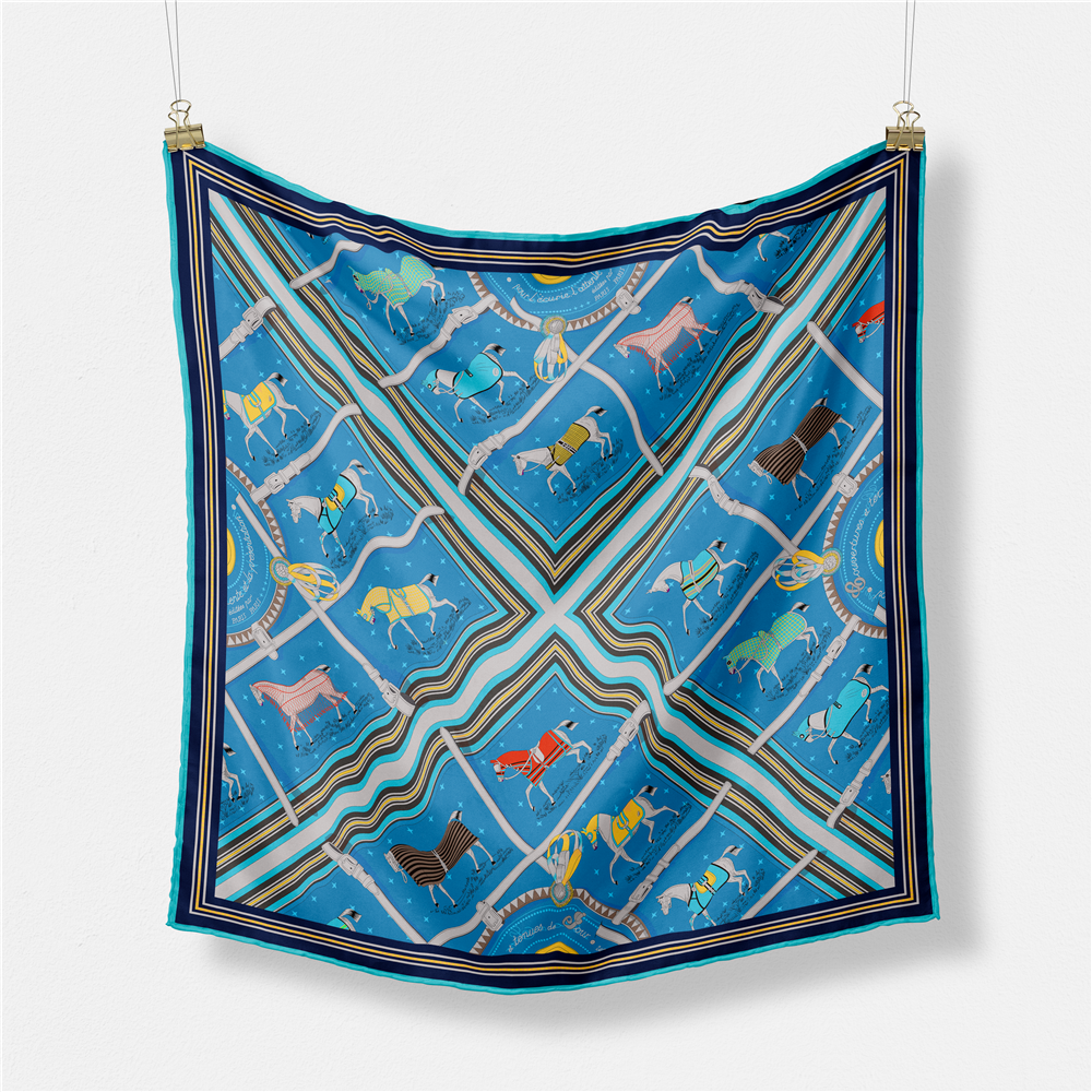 53CM Brand Small Plaid Horse P - đánh giá và giá Scarf Silk Square