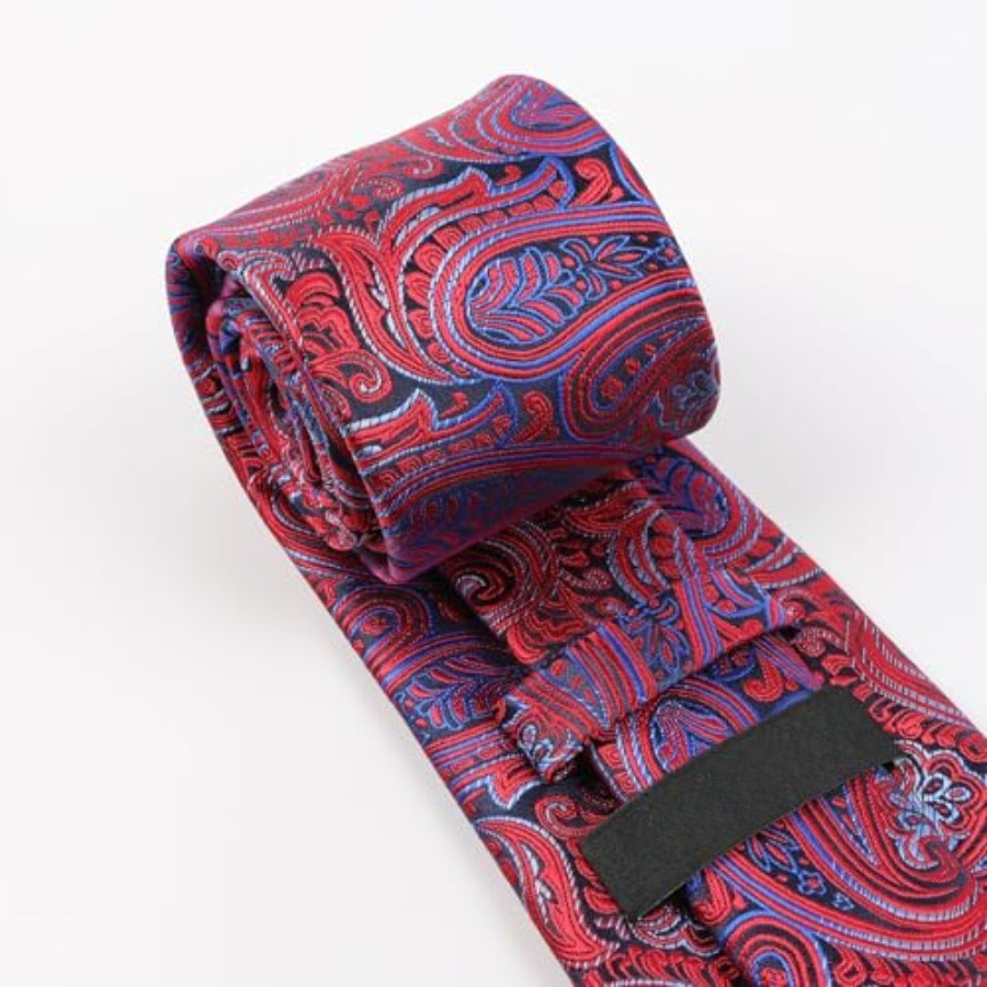 Mens Gradient Paisley Necktie  - đánh giá và giá Pocket Square Set