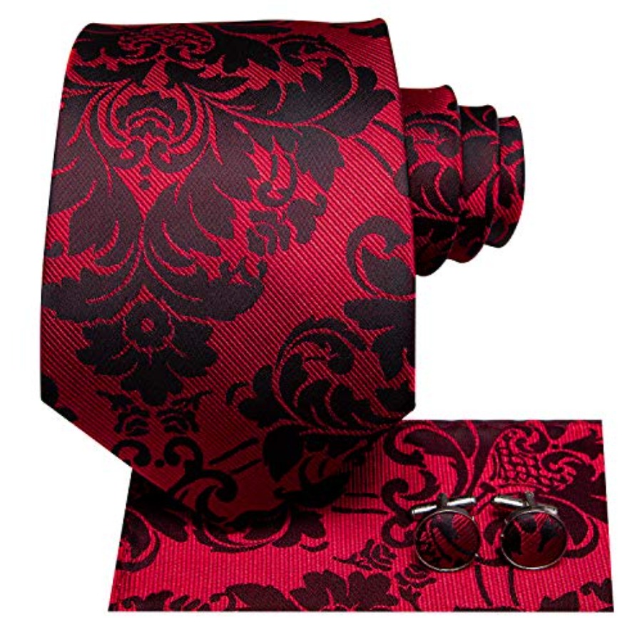 Silk Ties for Men Plaid Paisle - đánh giá và giá Pocket Square Set