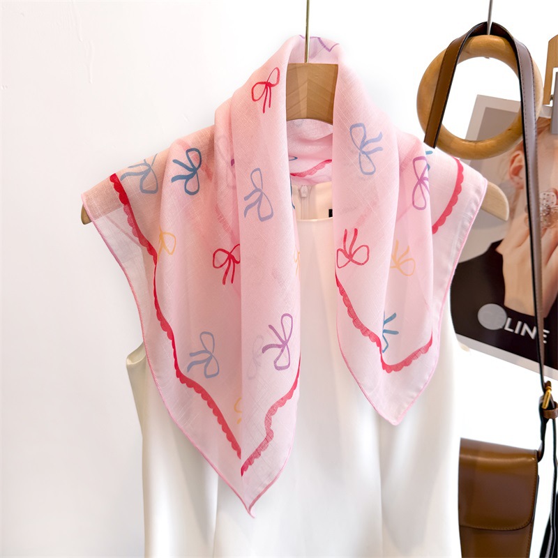 50cm Cotton Linen Square Scarf - đánh giá và giá Bandana Cotton