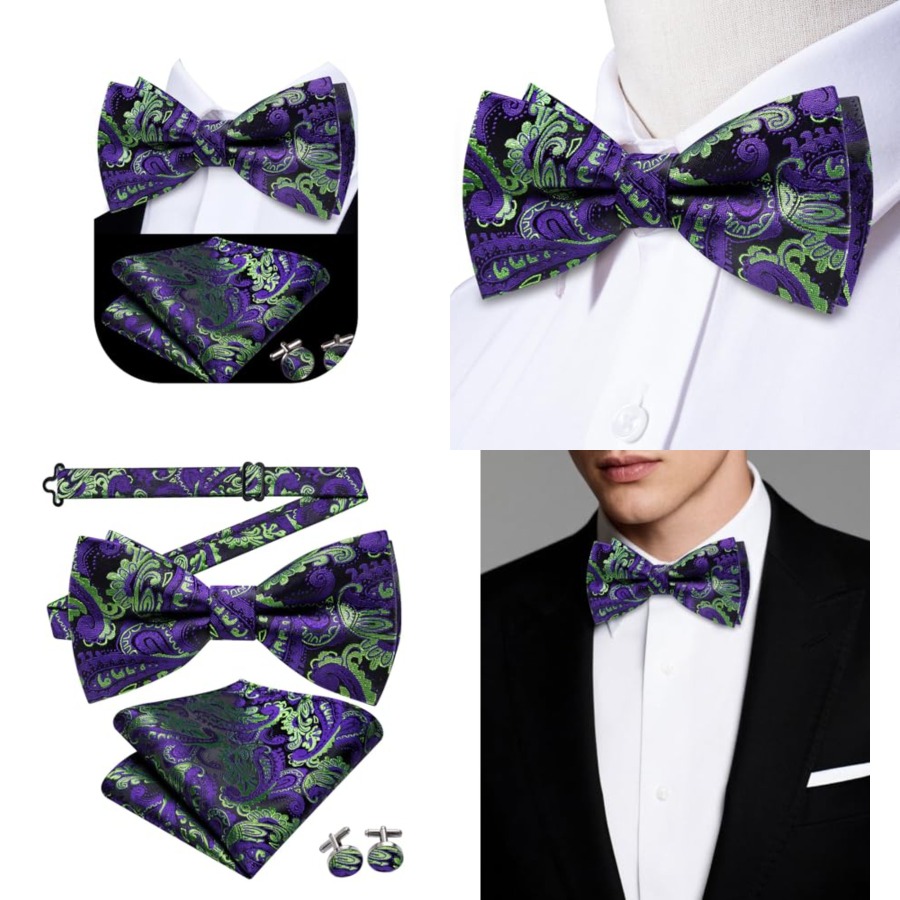Mens Paisley Striped Bowtie Se - đánh giá và giá Bow Tie Pre Tied