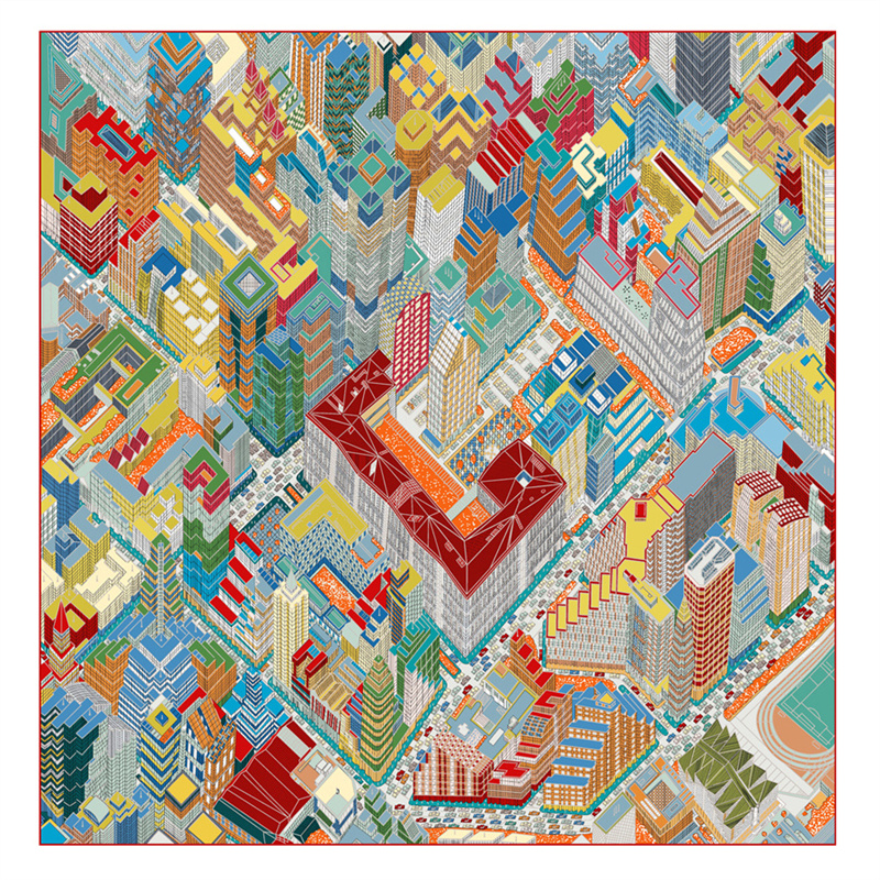 Silk Scarf Women Magic City Pr - đánh giá và giá Scarf Silk Square