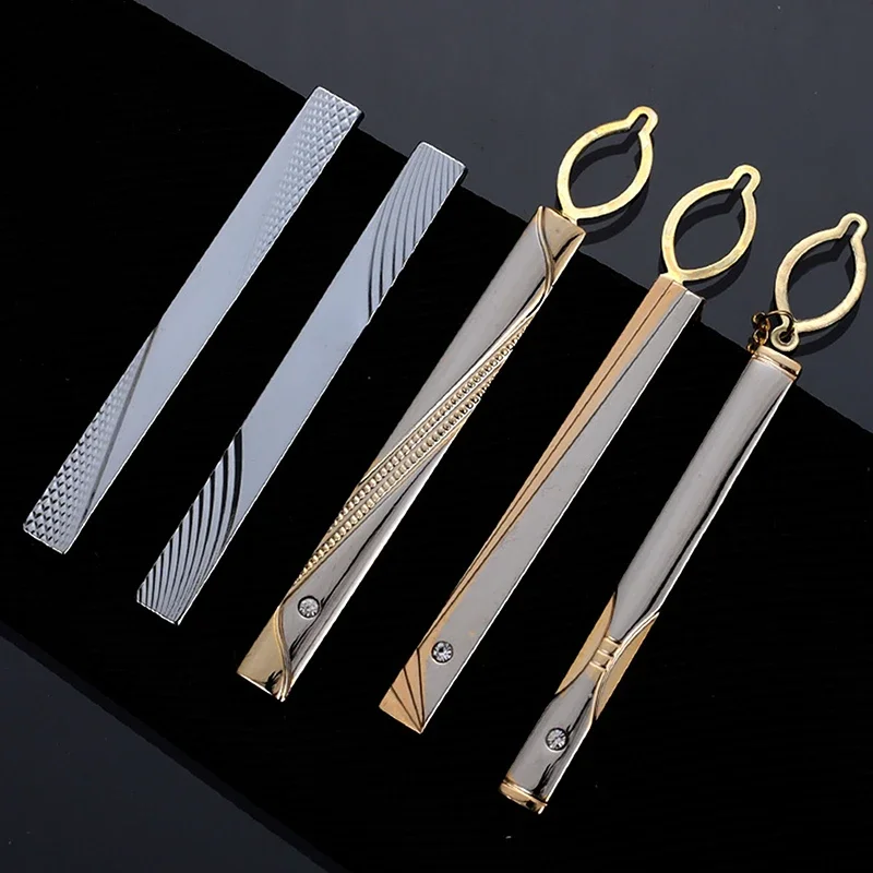 Men Metal Simple Necktie Buckl - đánh giá và giá Tie Clip Silver