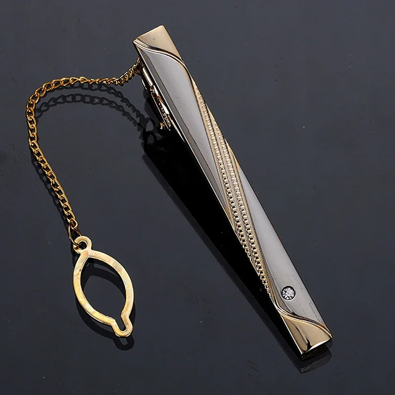 Men Metal Simple Necktie Buckl - đánh giá và giá Tie Clip Silver