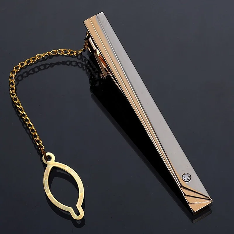 Men Metal Simple Necktie Buckl - đánh giá và giá Tie Clip Silver