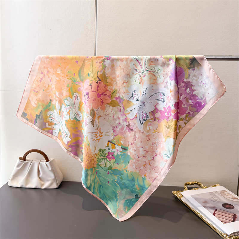 70*70cm Square Silk Scarf for  - đánh giá và giá Scarf Silk Square