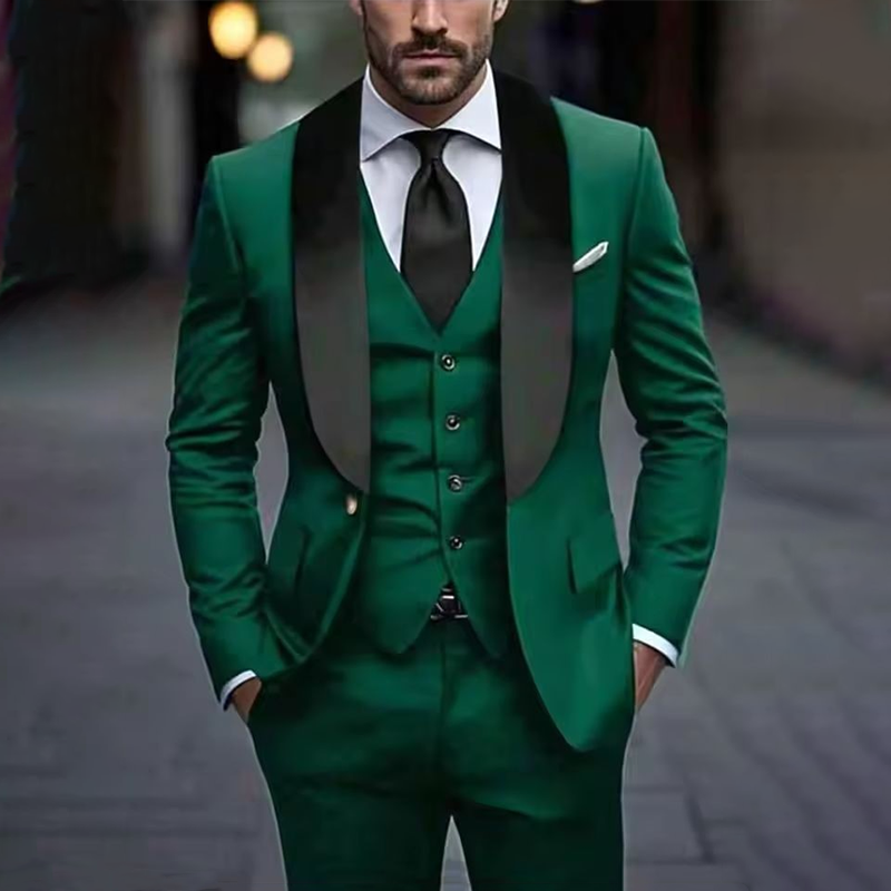 Elegant man suit Green Men Sui - đánh giá và giá Muffler Men Wool
