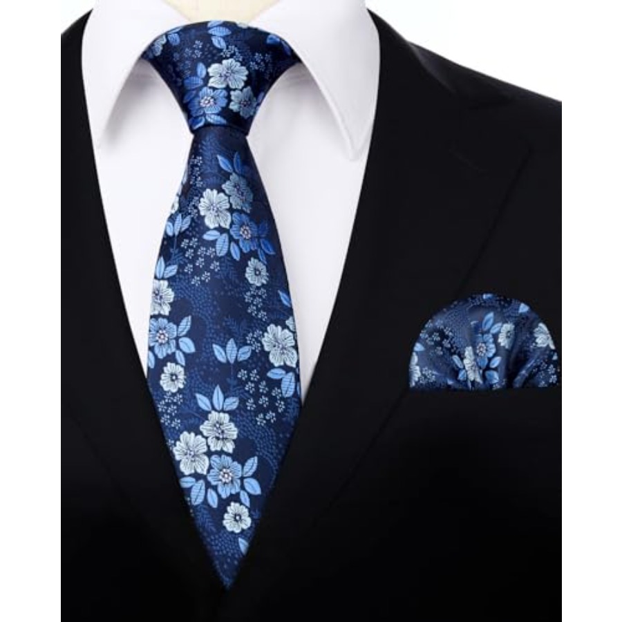 Extra Long Ties for Men Classi - đánh giá và giá Pocket Square Set