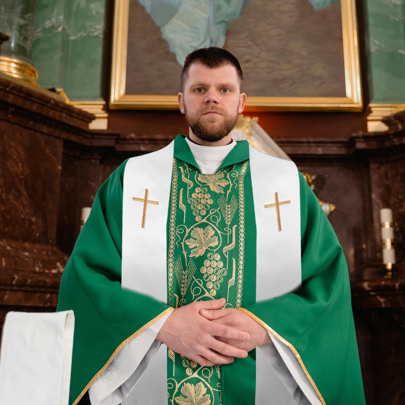 Clergy Stole Embroidered Cross - đánh giá và giá Stole Wedding Shawl