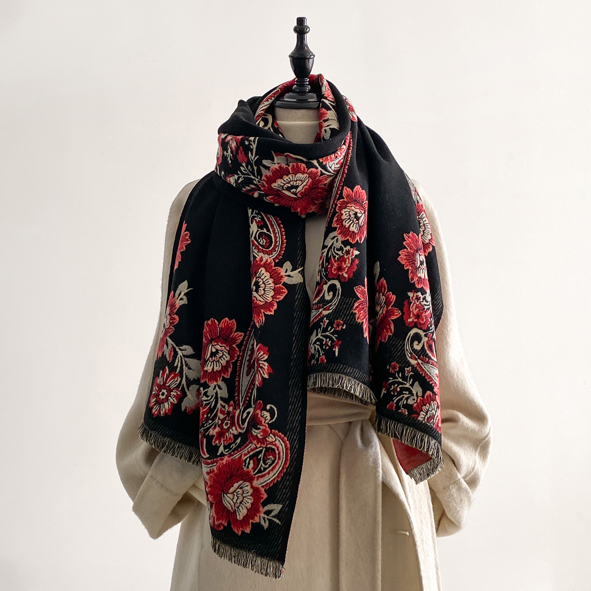 2025 Winter Luxury Imitation C - đánh giá và giá Woven Scarf Blanket