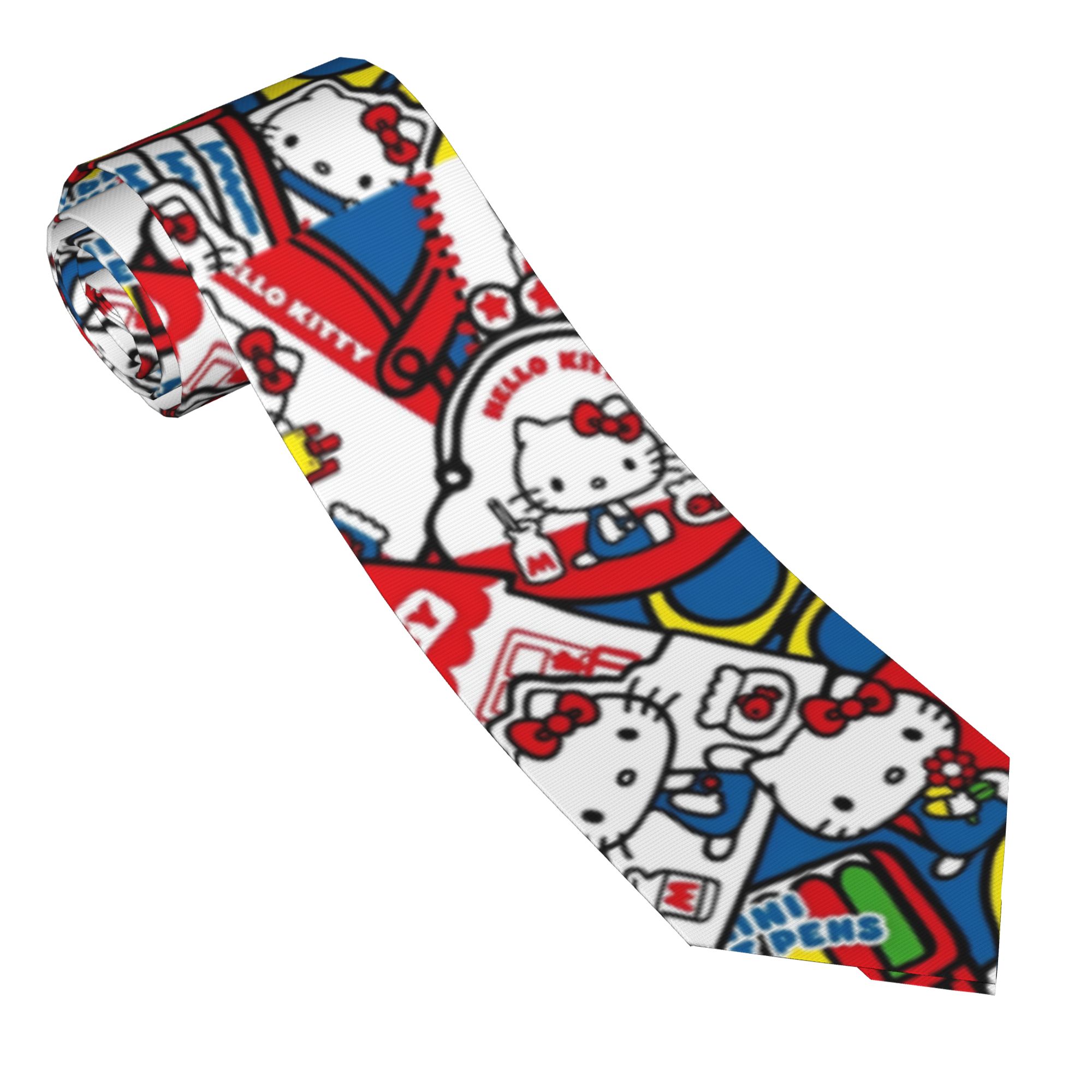 Hello Kitty Colorful Neckties  - đánh giá và giá Skinny Tie Men