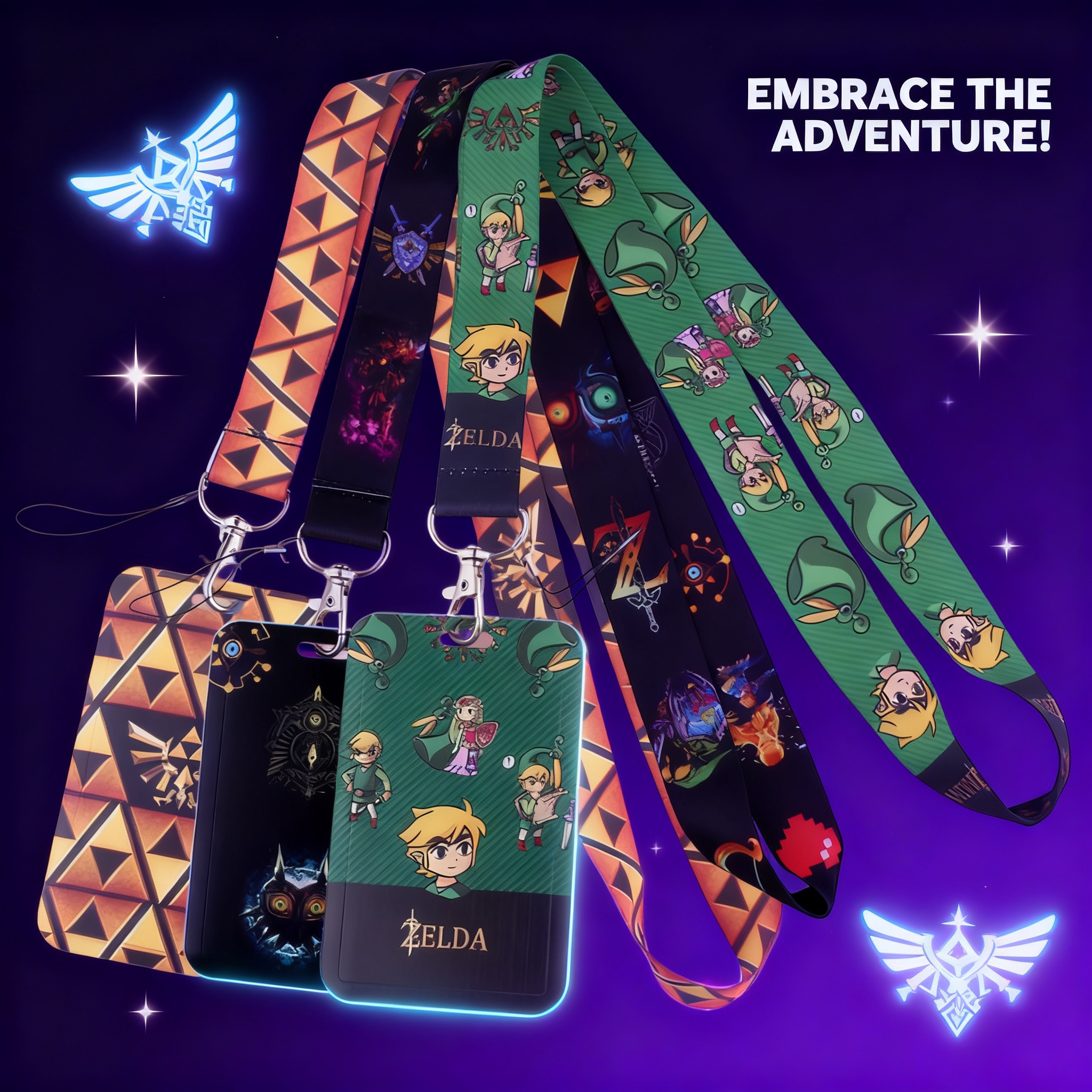 Cartoon Game Lanyards for Key  - đánh giá và giá Lanyard Badge Holder