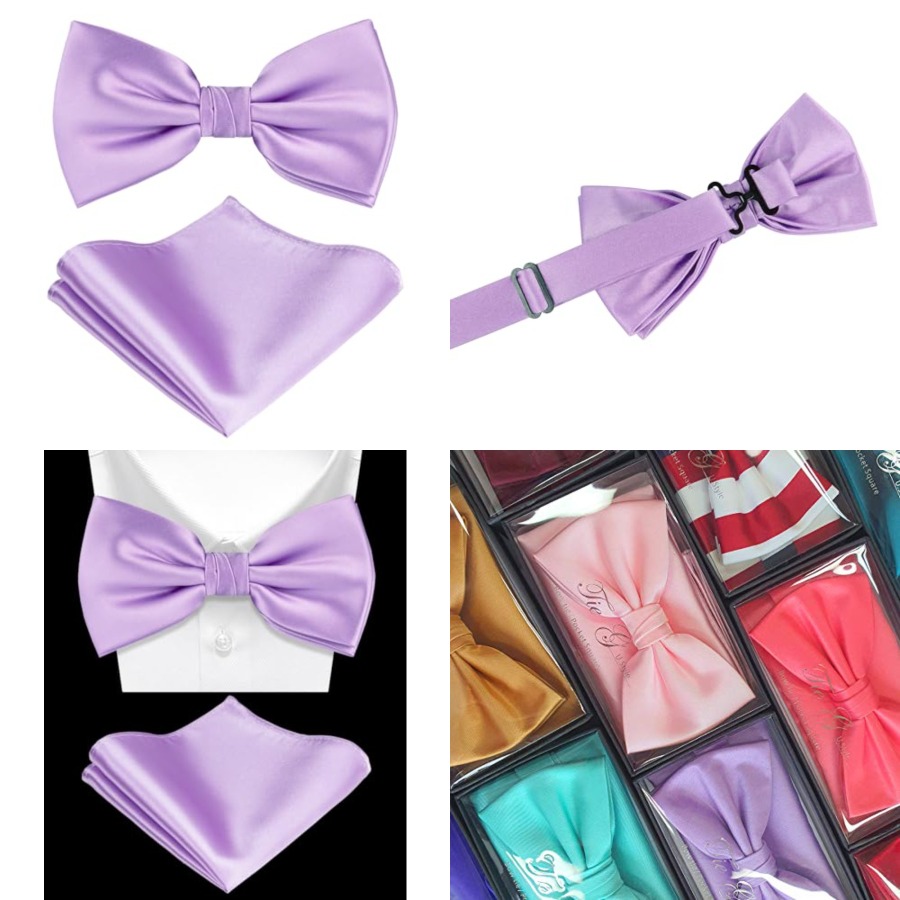 Solid Color Pre-tied Bow Tie a - đánh giá và giá Bow Tie Pre Tied
