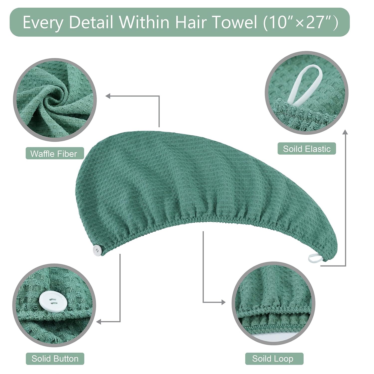Microfiber Hair Drying Towel - - đánh giá và giá Head Wrap Turban