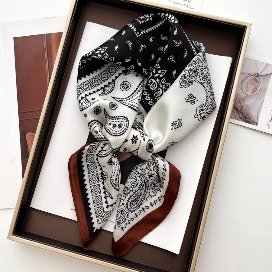 2025 Silk Shawl Square Scarf F - đánh giá và giá Bandana Cotton